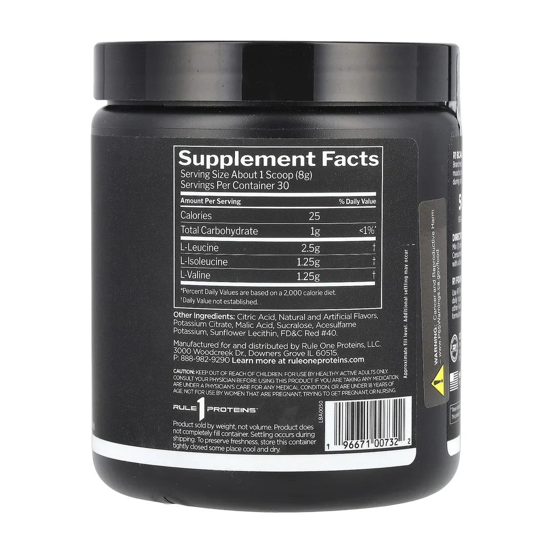 Rule One Proteins, BCAA, Fruit Punch, 8.47 oz (240 g)