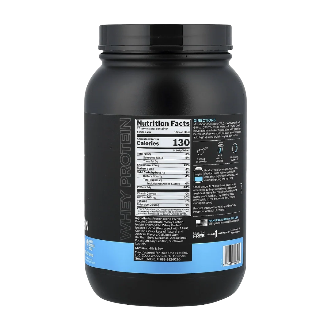 Rule One Proteins, Whey Protein, Cafe Mocha, 2.02 lb (918 g)