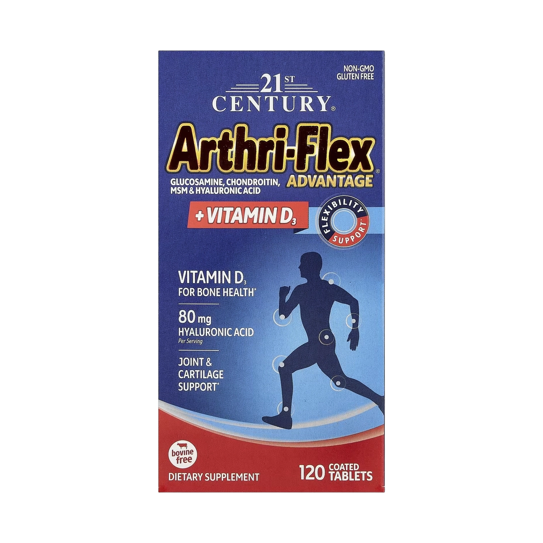 21st Century, Arthri-Flex Advantage® + Vitamin D3, 120 Coated Tablets