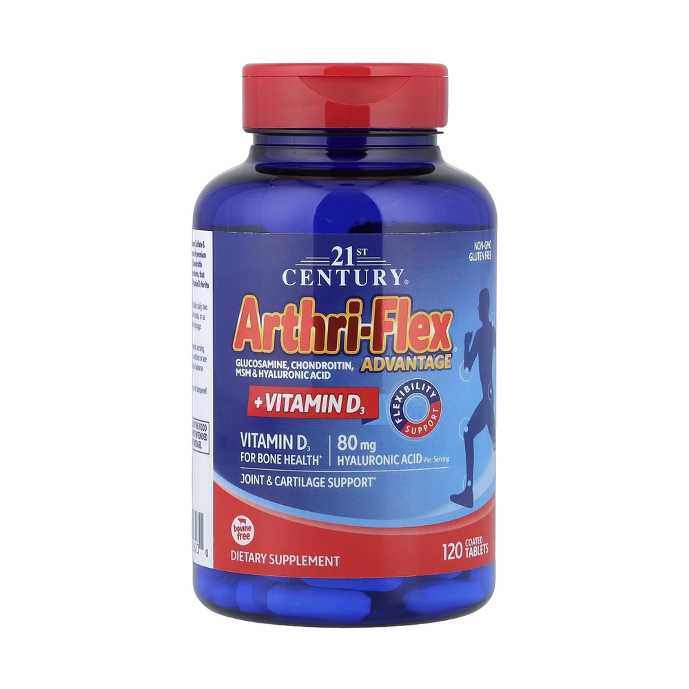 21st Century, Arthri-Flex Advantage® + Vitamin D3, 120 Coated Tablets