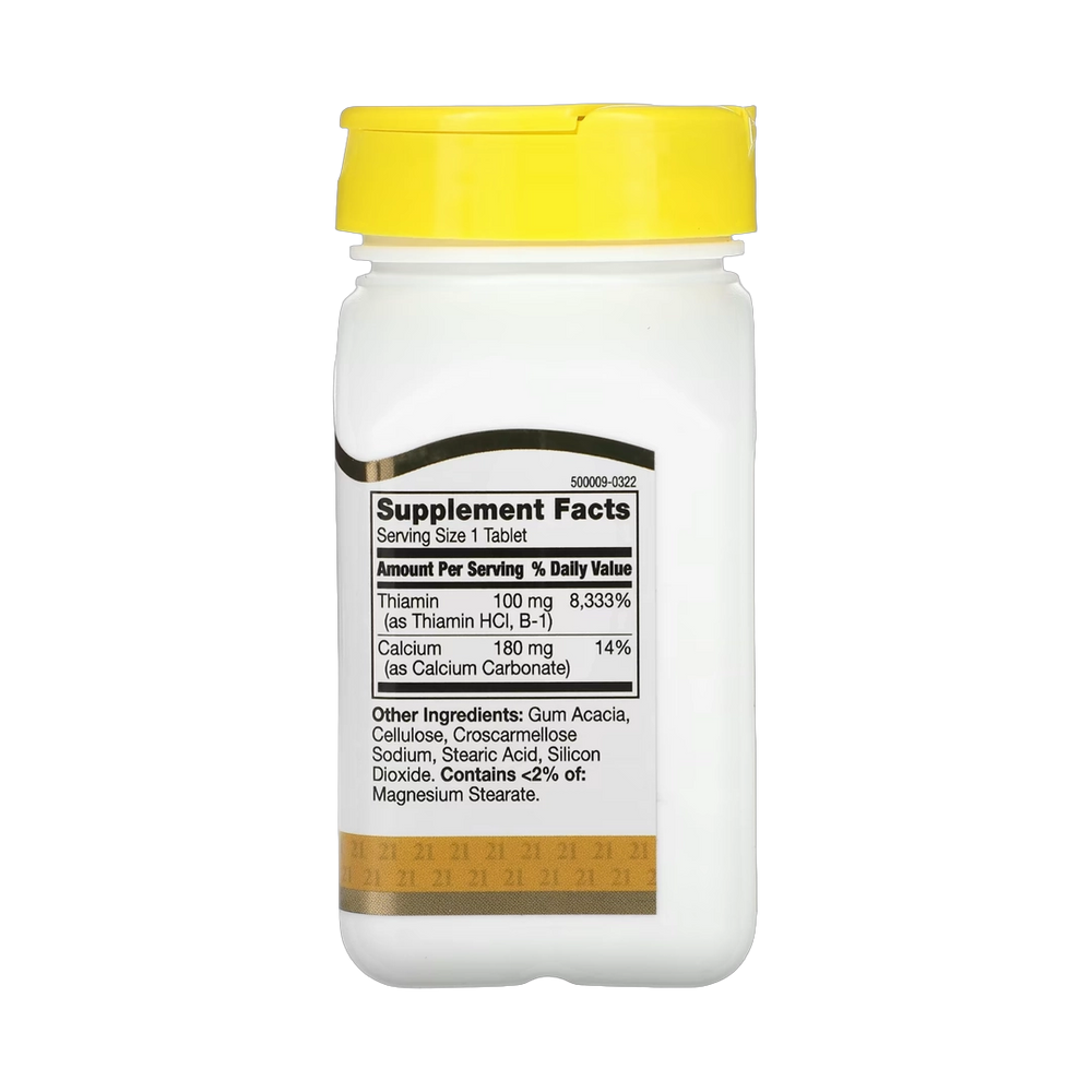 21st Century, B-1, 100 mg, 110 Tablets