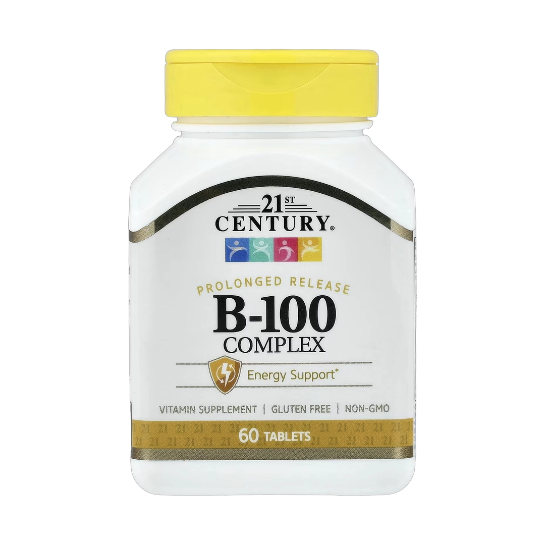 21st Century, B-100 Complex, Prolonged Release, 60 Tablets