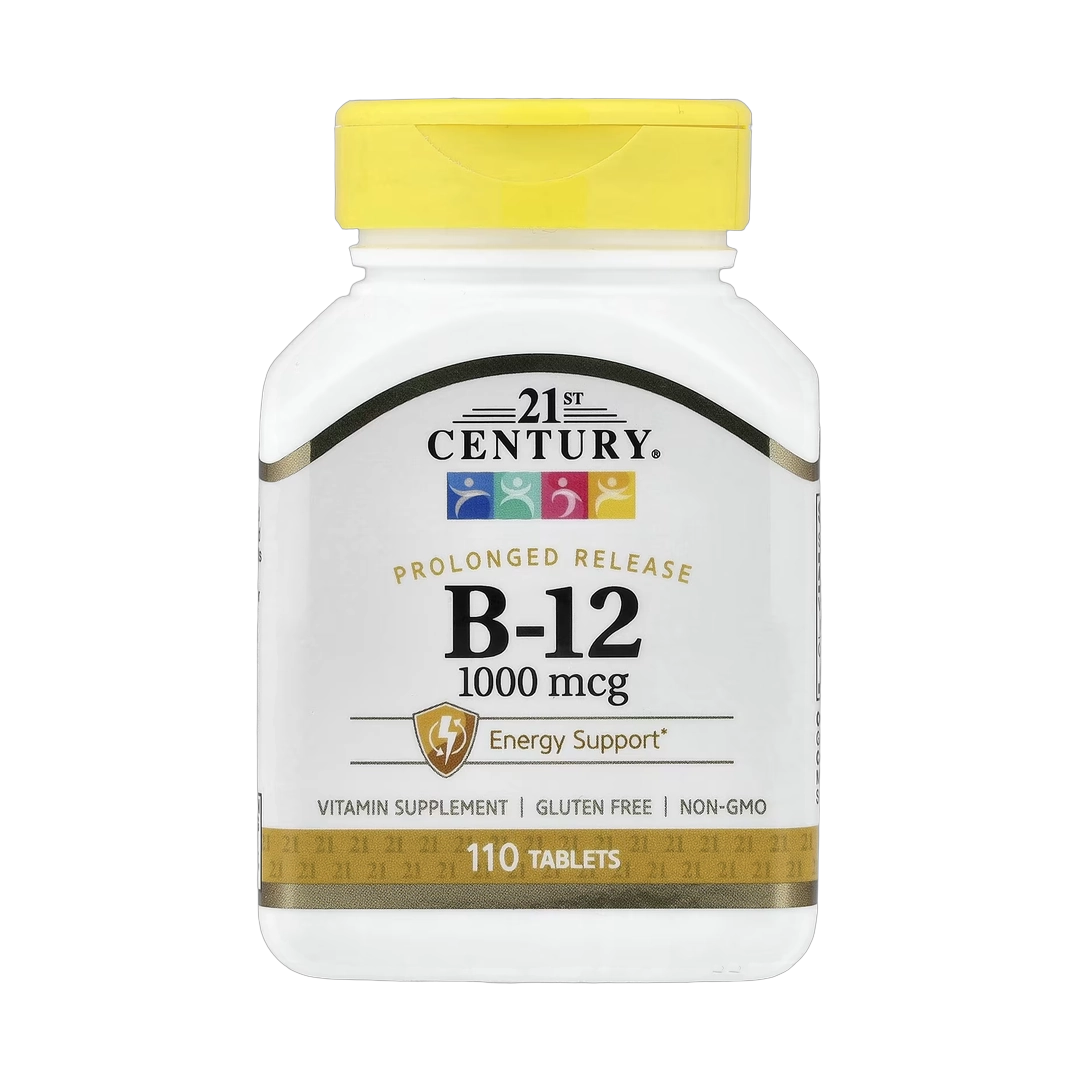 21st Century, B-12, Prolonged Release, 1,000 mcg, 110 Tablets