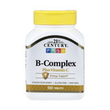 21st Century, B-Complex plus Vitamin C, 100 Tablets
