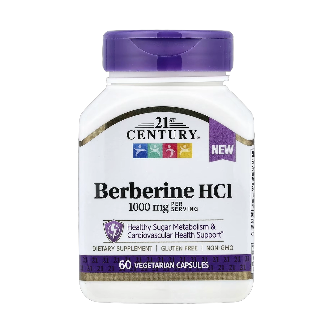 21st Century, Berberine HCI, 60 Vegetarian Capsules