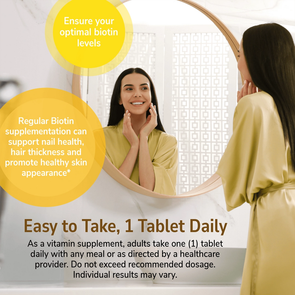 21st Century, Biotin, 10,000 mcg, 120 Tablets