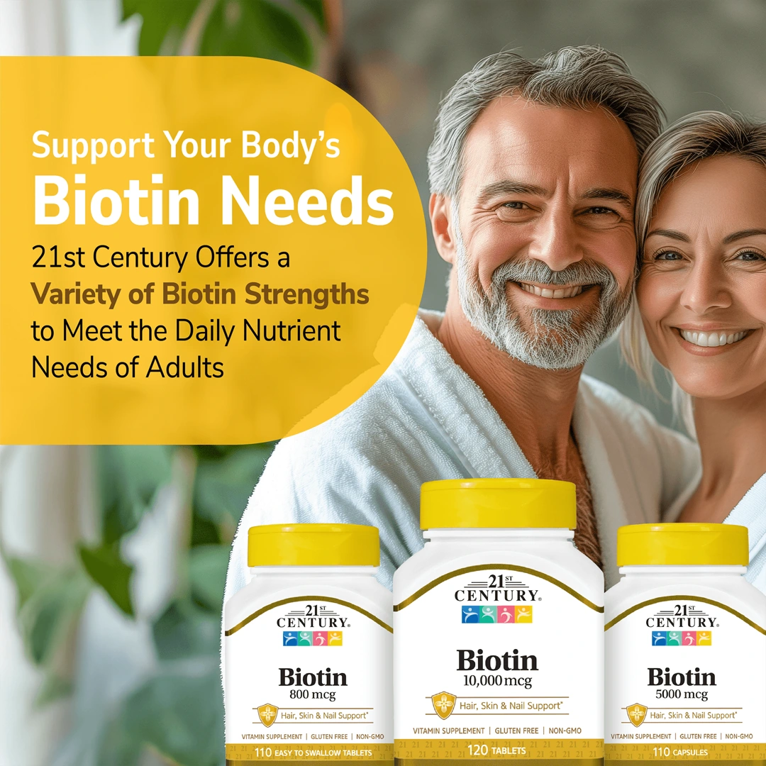 21st Century, Biotin, 10,000 mcg, 120 Tablets
