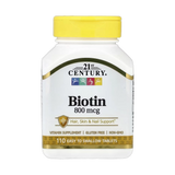 21st Century, Biotin, 110 Easy Swallow Tablets