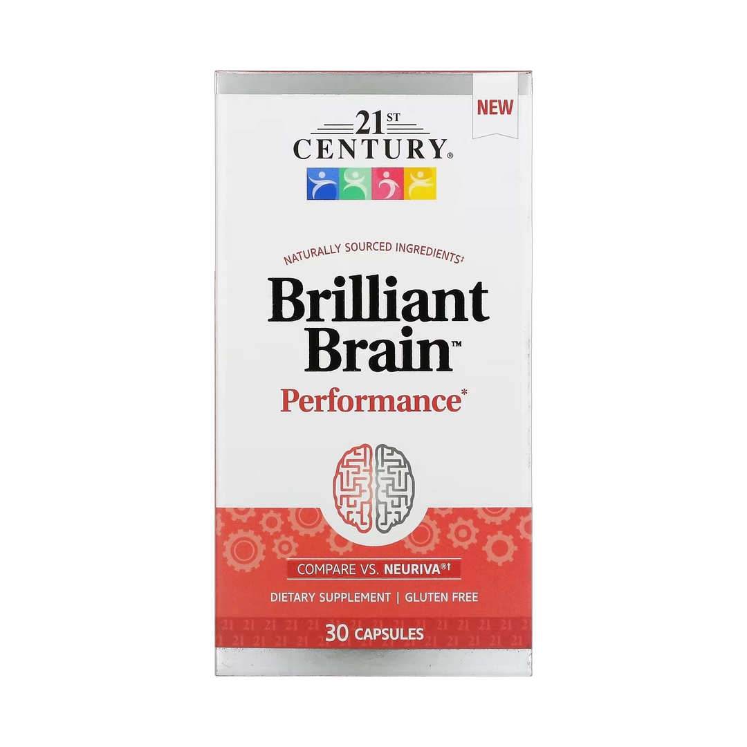 21st Century, Brilliant Brain Performance, 30 Capsules