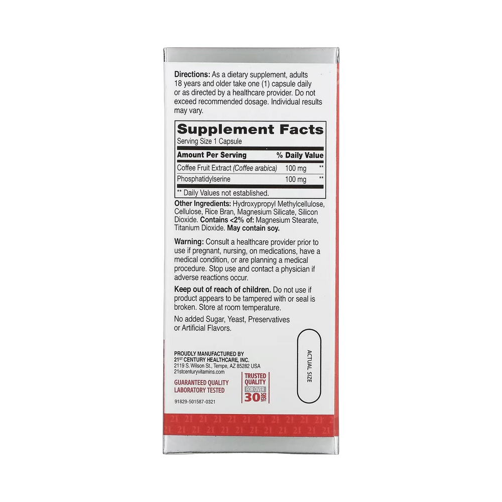 21st Century, Brilliant Brain Performance, 30 Capsules