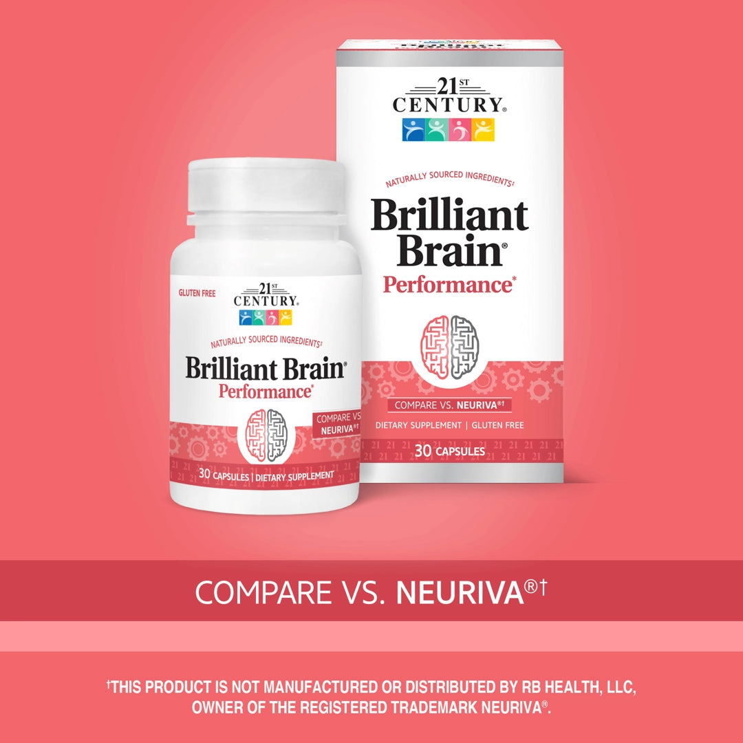 21st Century, Brilliant Brain Performance, 30 Capsules