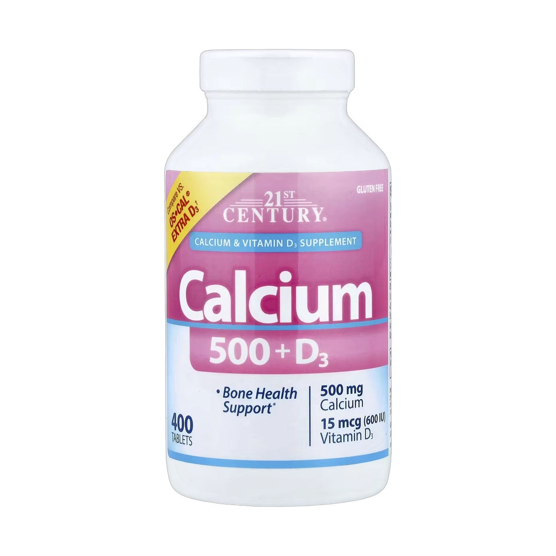 21st Century, Calcium 500 + D3, 400 Tablets