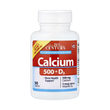 21st Century, Calcium 500 + D3, 90 Tablets