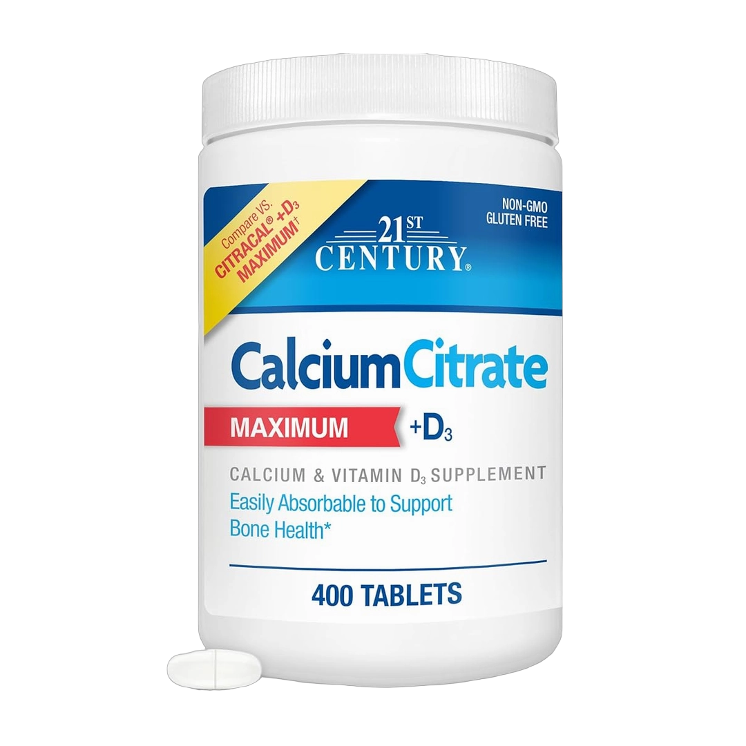 21st Century, Calcium Citrate Plus D3 Maximum, 400 Tablets