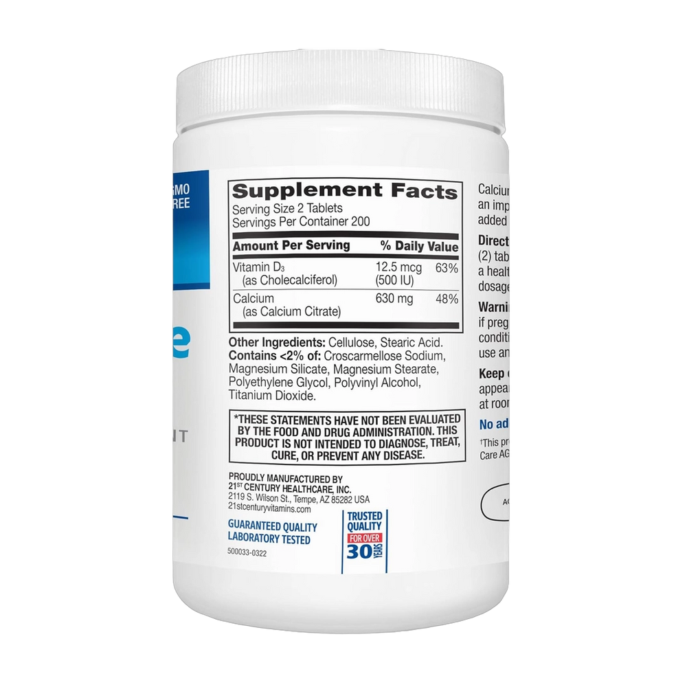 21st Century, Calcium Citrate Plus D3 Maximum, 400 Tablets