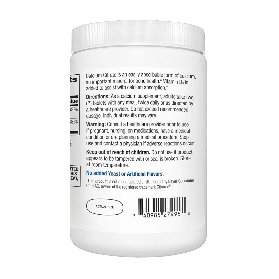 21st Century, Calcium Citrate Plus D3 Maximum, 400 Tablets