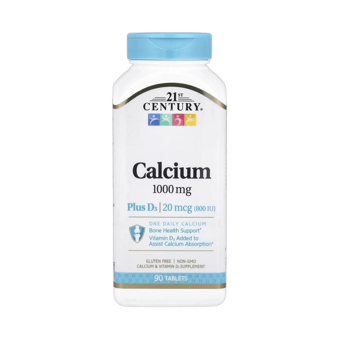 21st Century, Calcium Plus D3, 90 Tablets