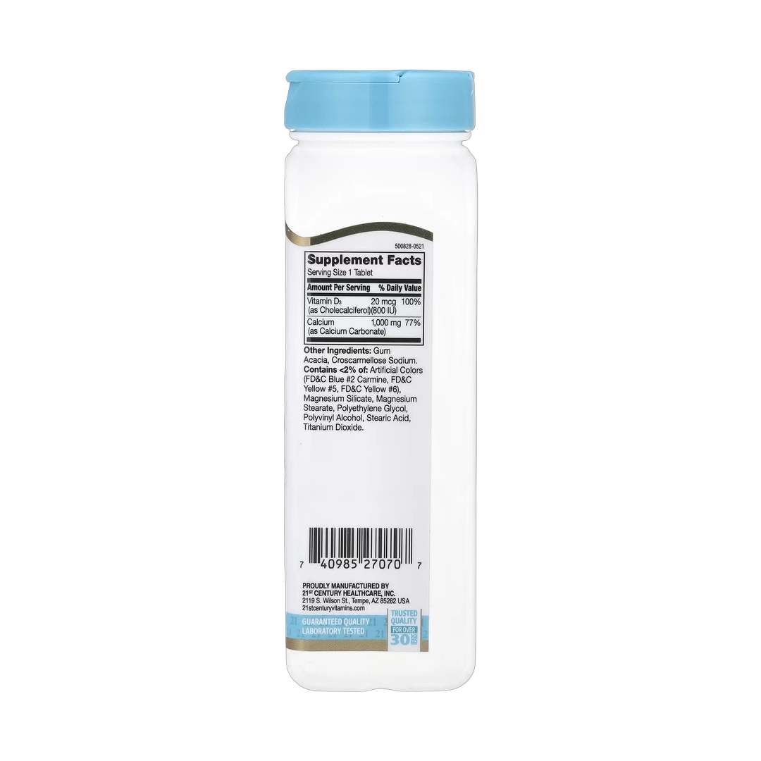 21st Century, Calcium Plus D3, 90 Tablets