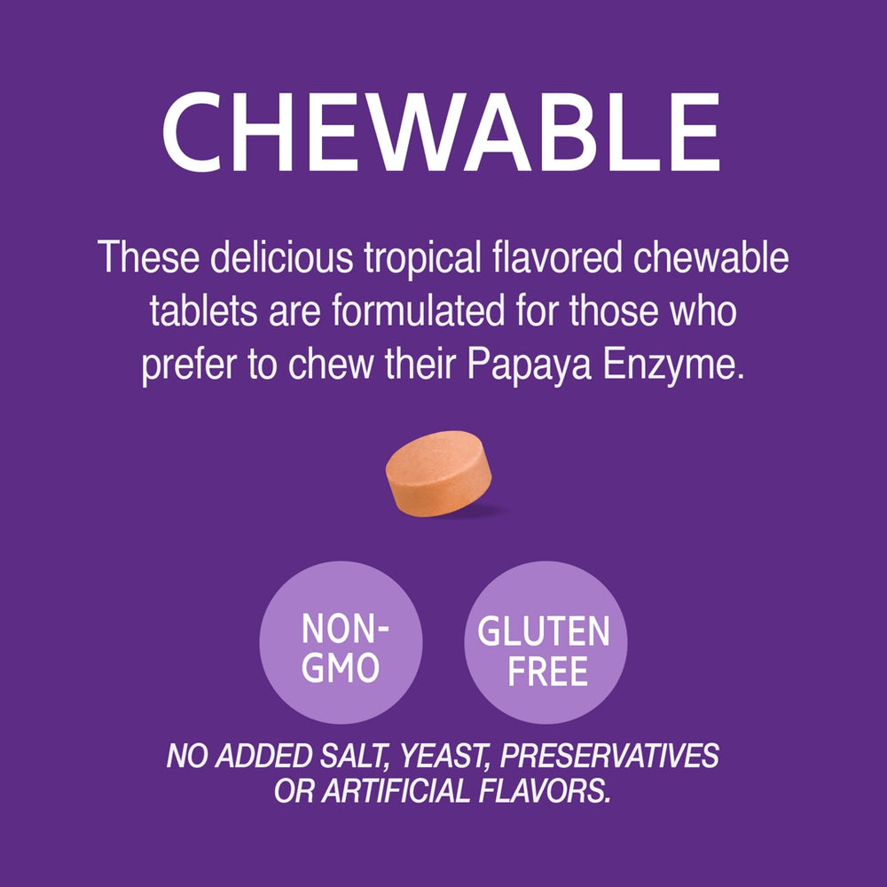 21st Century, Chewable Papaya Enzyme, 100 Tablets