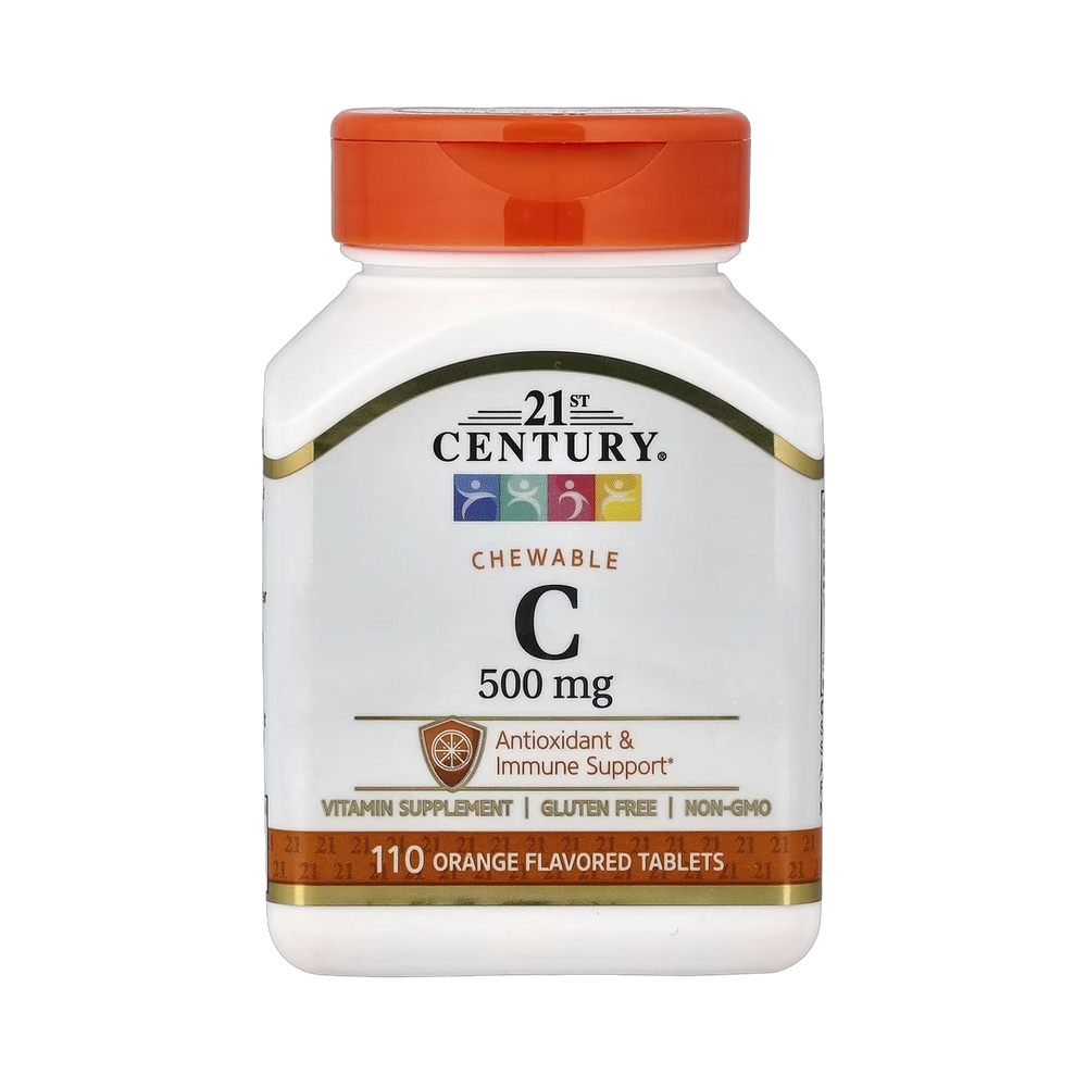 21st Century, Chewable Vitamin C, Orange , 500 mg, 110 Tablets