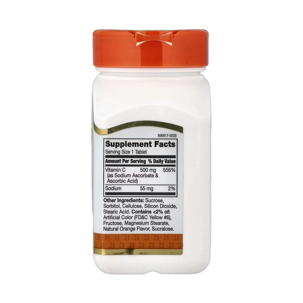 21st Century, Chewable Vitamin C, Orange , 500 mg, 110 Tablets