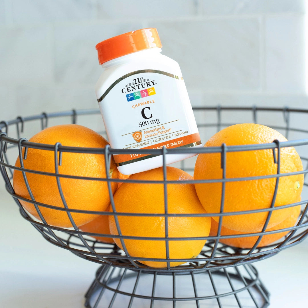 21st Century, Chewable Vitamin C, Orange , 500 mg, 110 Tablets