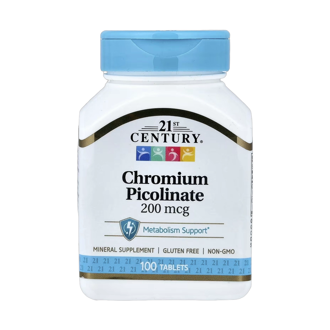 21st Century, Chromium Picolinate, 200 mcg, 100 Tablets