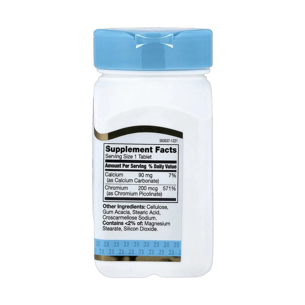 21st Century, Chromium Picolinate, 200 mcg, 100 Tablets