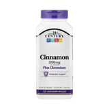 21st Century, Cinnamon plus Chromium, 120 Vegetarian Capsules