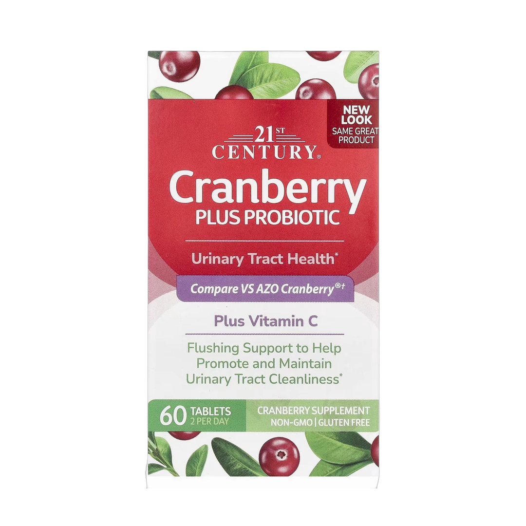 21st Century, Cranberry Plus Probiotic, 60 Tablets