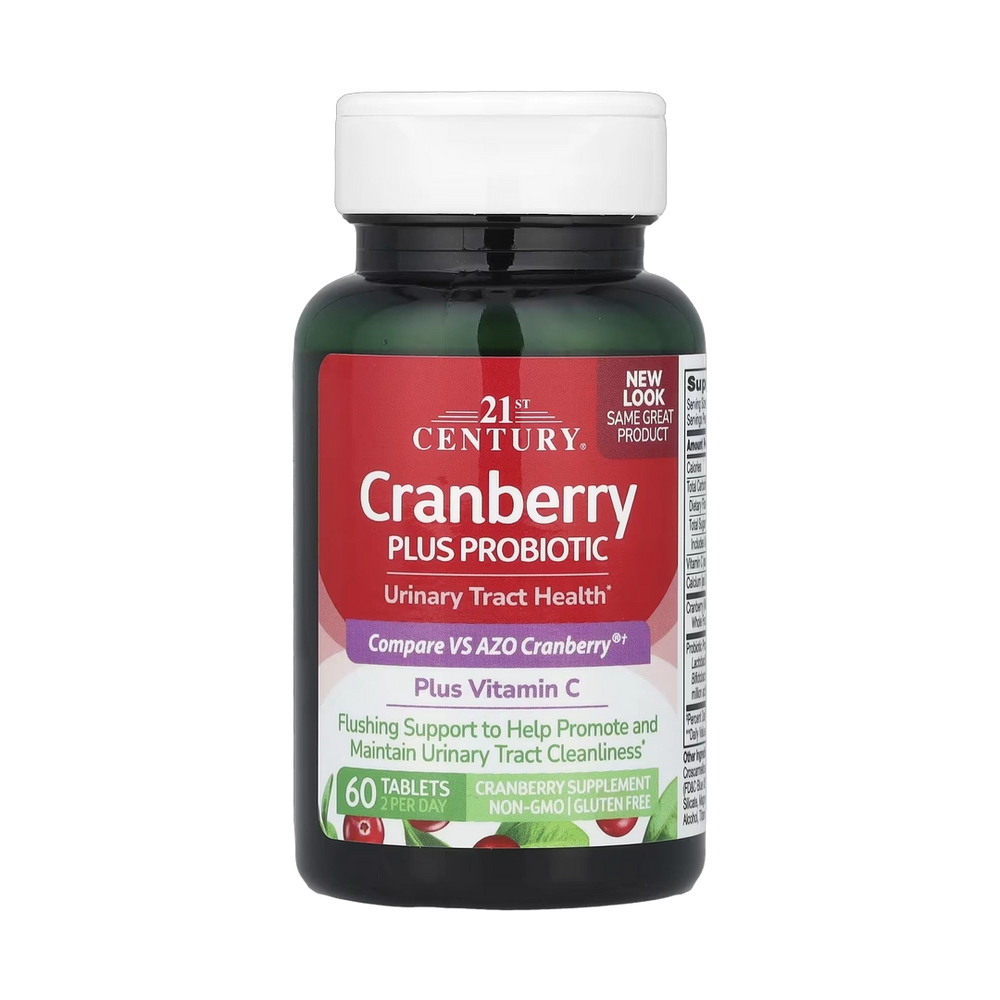 21st Century, Cranberry Plus Probiotic, 60 Tablets