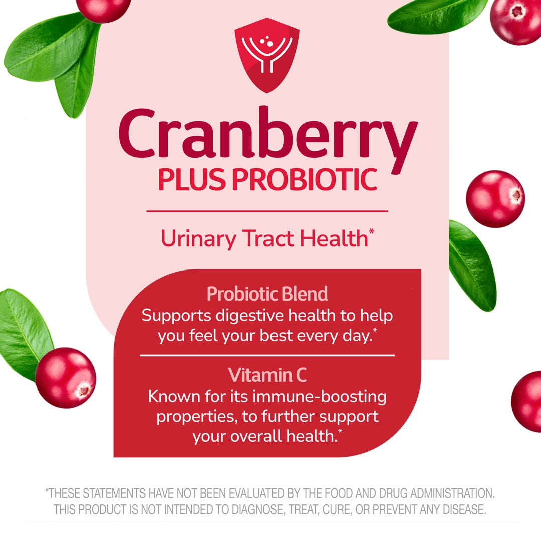 21st Century, Cranberry Plus Probiotic, 60 Tablets