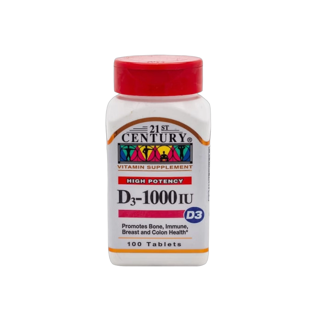 21st Century, D3, 25 mcg (1000 IU), 110 Tablets