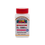 21st Century, D3, 25 mcg (1000 IU), 110 Tablets