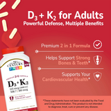 21st Century, D3 + K2, 120 Capsules