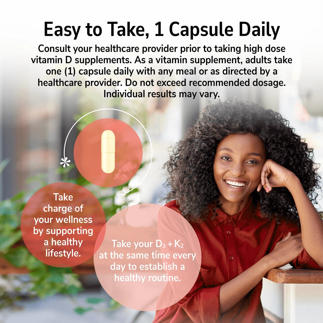 21st Century, D3 + K2, 120 Capsules
