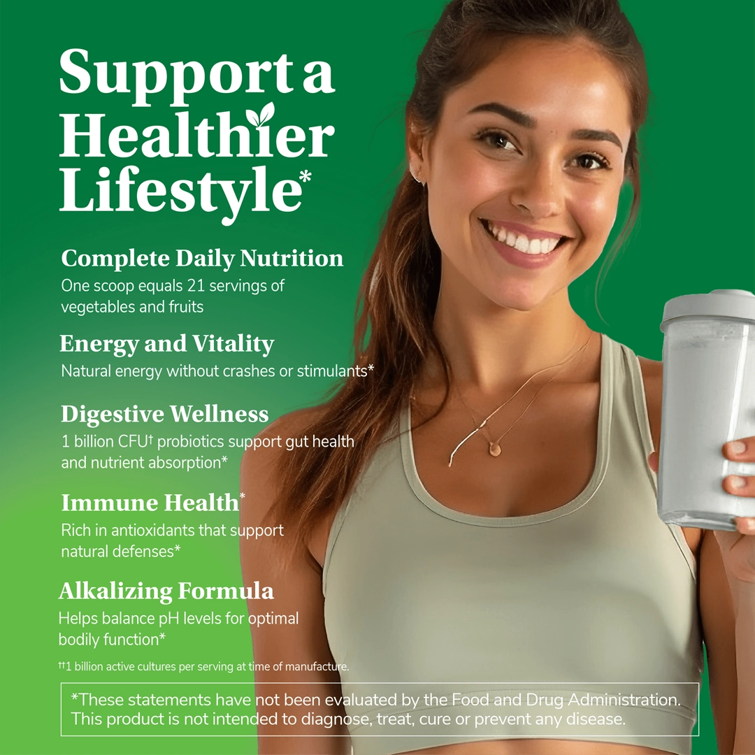 21st Century, Daily Greens Superfoods Powder, Lemon Lime, 7.4 oz (210 g)