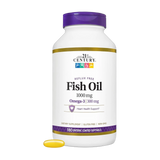 21st Century, Fish Oil, 1000 Mg, Enteric Coated, 180 Softgels