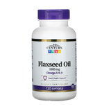 21st Century, Flaxseed Oil, 1,000 mg, 120 Softgels