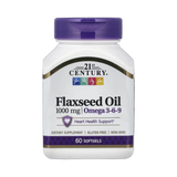 21st Century, Flaxseed Oil, 1,000 mg, 60 Softgels