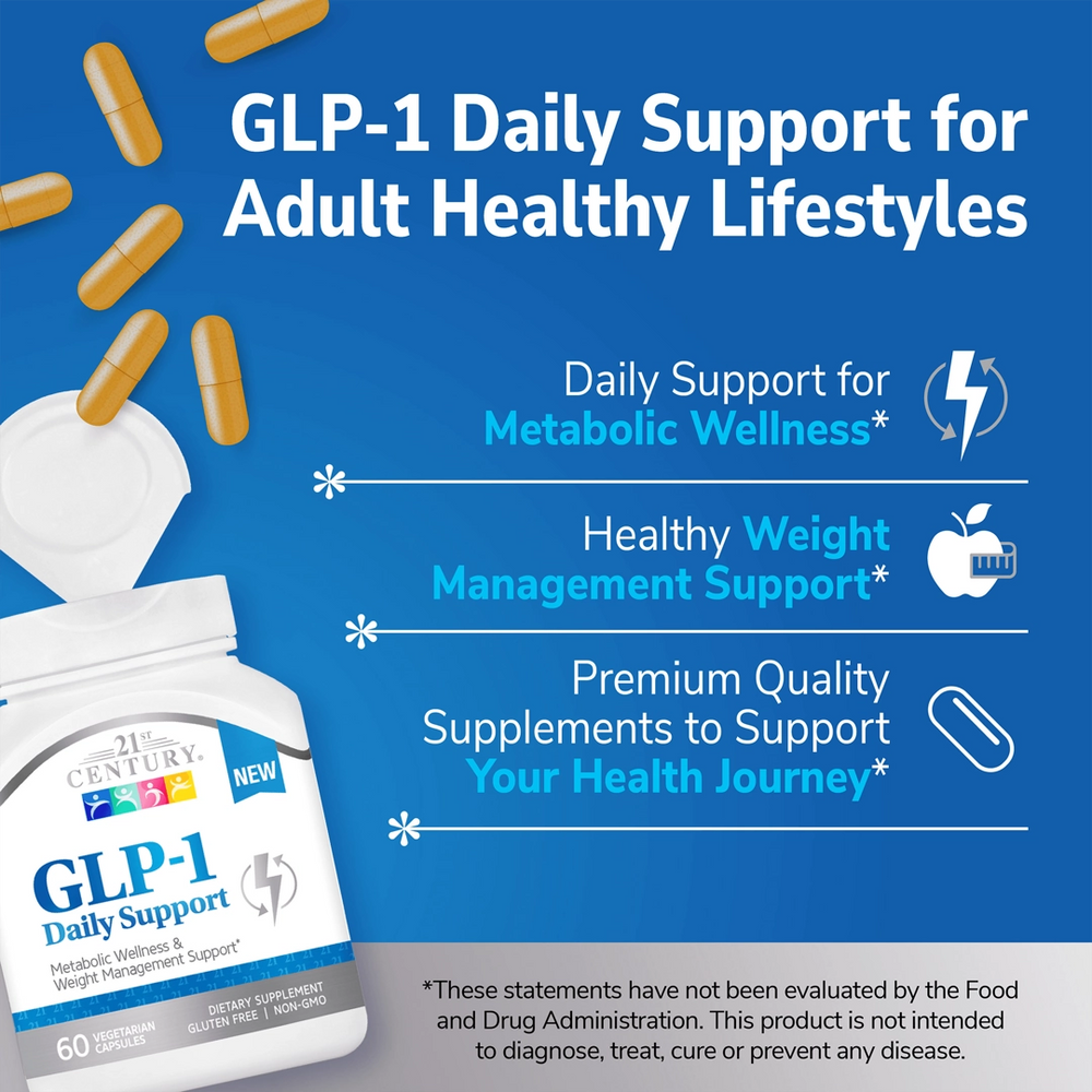 21st Century, GLP-1, 60 Vegetarian Capsules