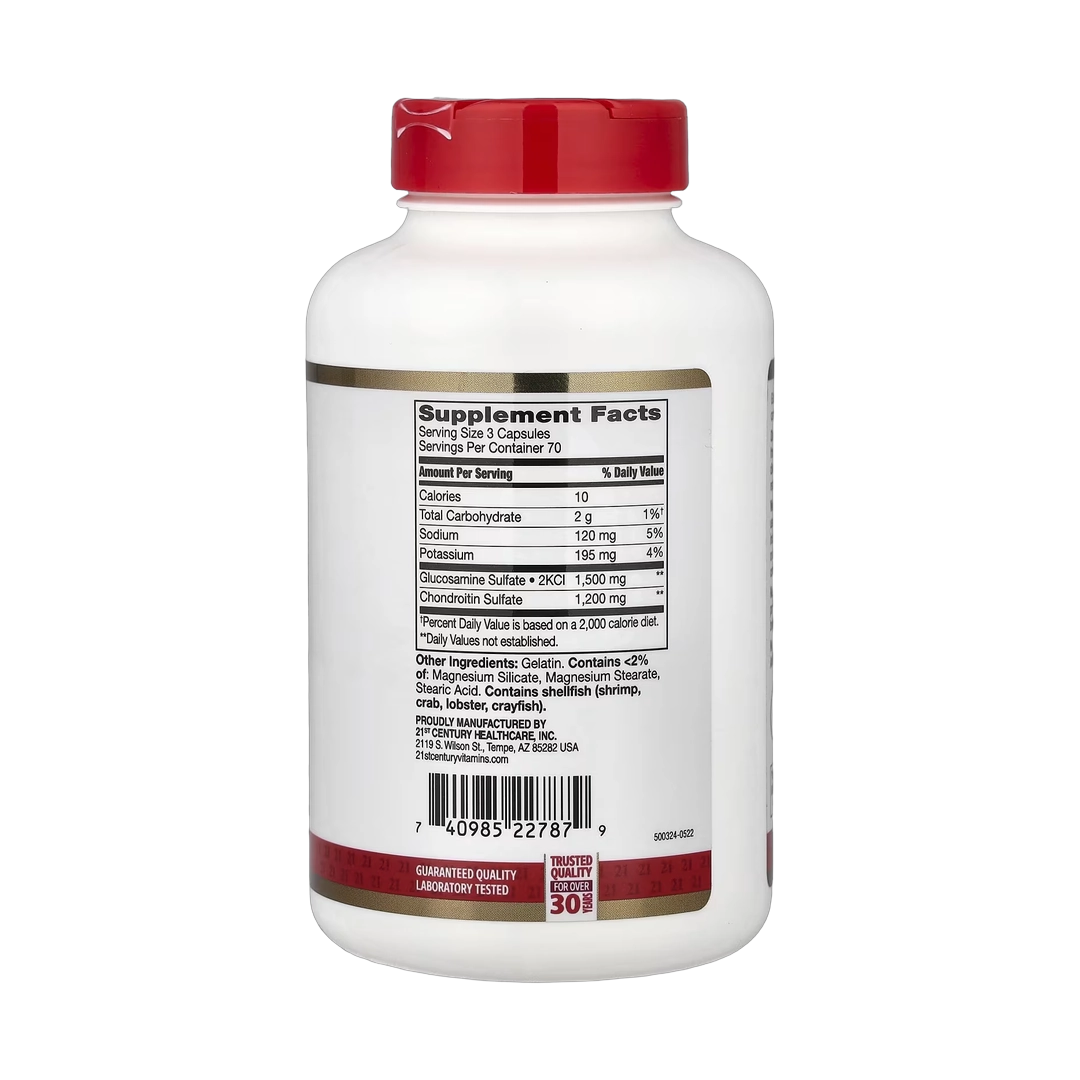 21st Century, Glucosamine Chondroitin, 210 Easy to Swallow Capsules