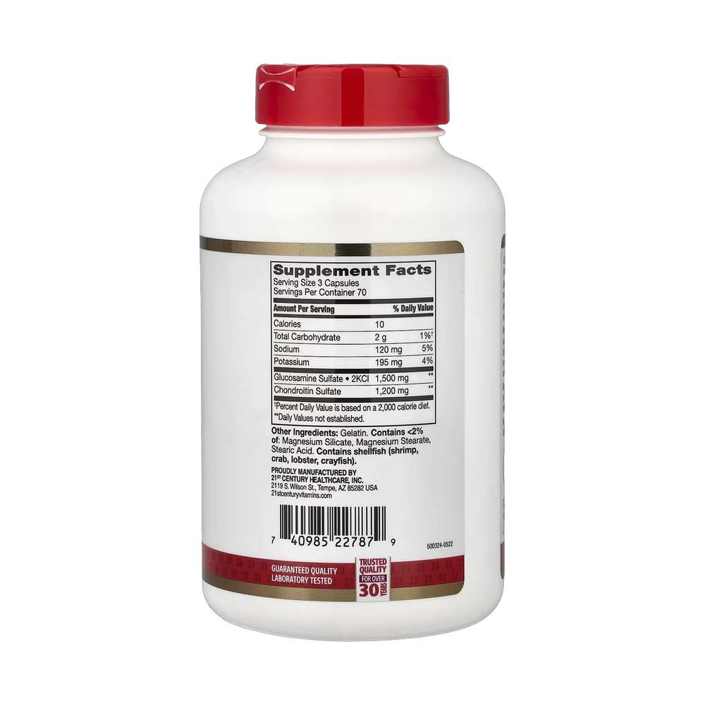 21st Century, Glucosamine Chondroitin, 210 Easy to Swallow Capsules