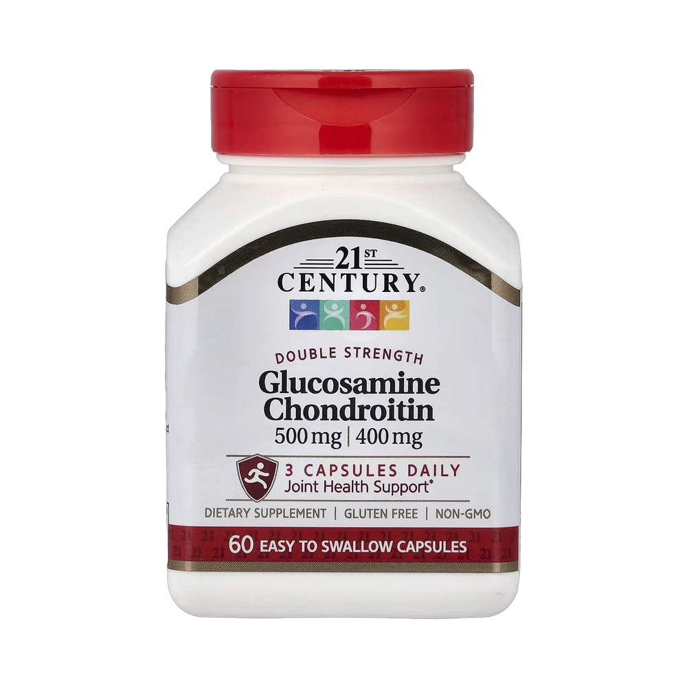21st Century, Glucosamine Chondroitin, 500 mg/400 mg, 60 Easy To Swallow Capsules