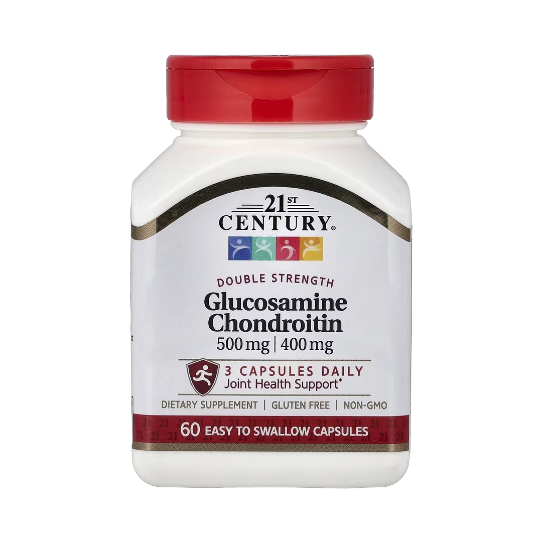 21st Century, Glucosamine Chondroitin, 500 mg/400 mg, 60 Easy To Swallow Capsules