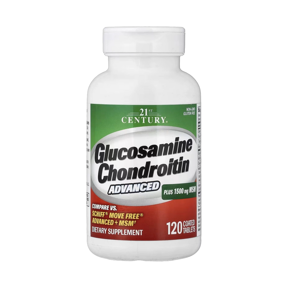 21st Century, Glucosamine Chondroitin Advanced Plus MSM, 120 Coated Tablets