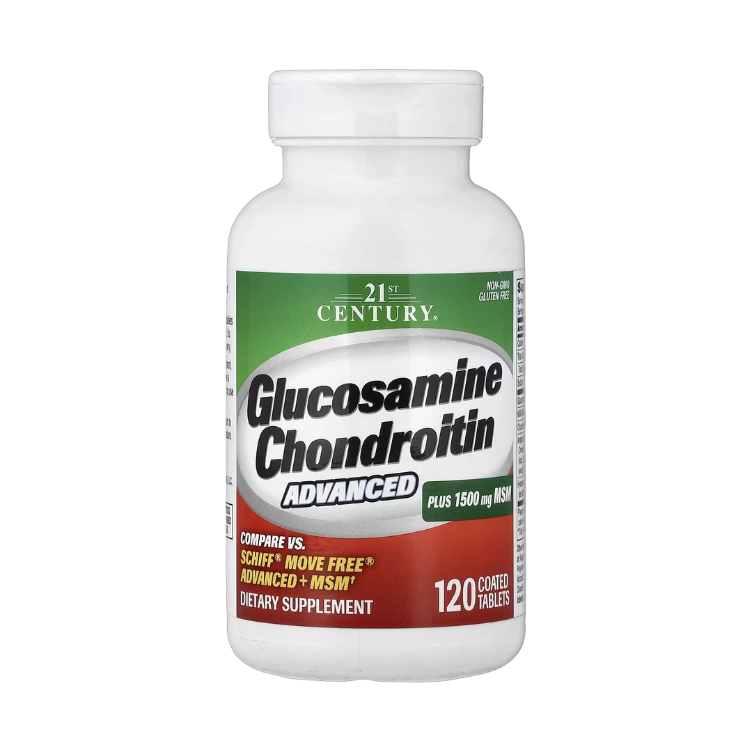 21st Century, Glucosamine Chondroitin Advanced Plus MSM, 120 Coated Tablets