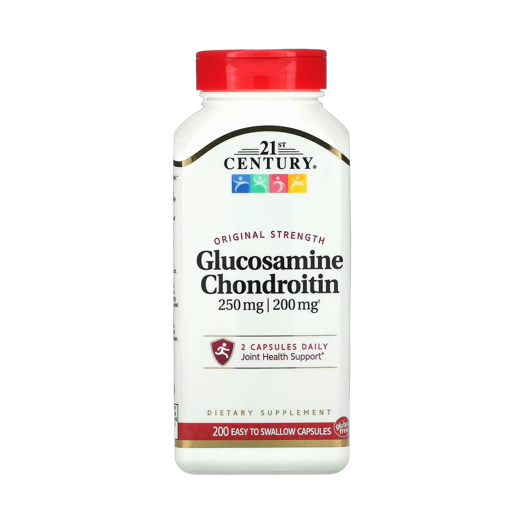 21st Century, Glucosamine / Chondroitin, Original Strength, 200 Easy to Swallow Capsules