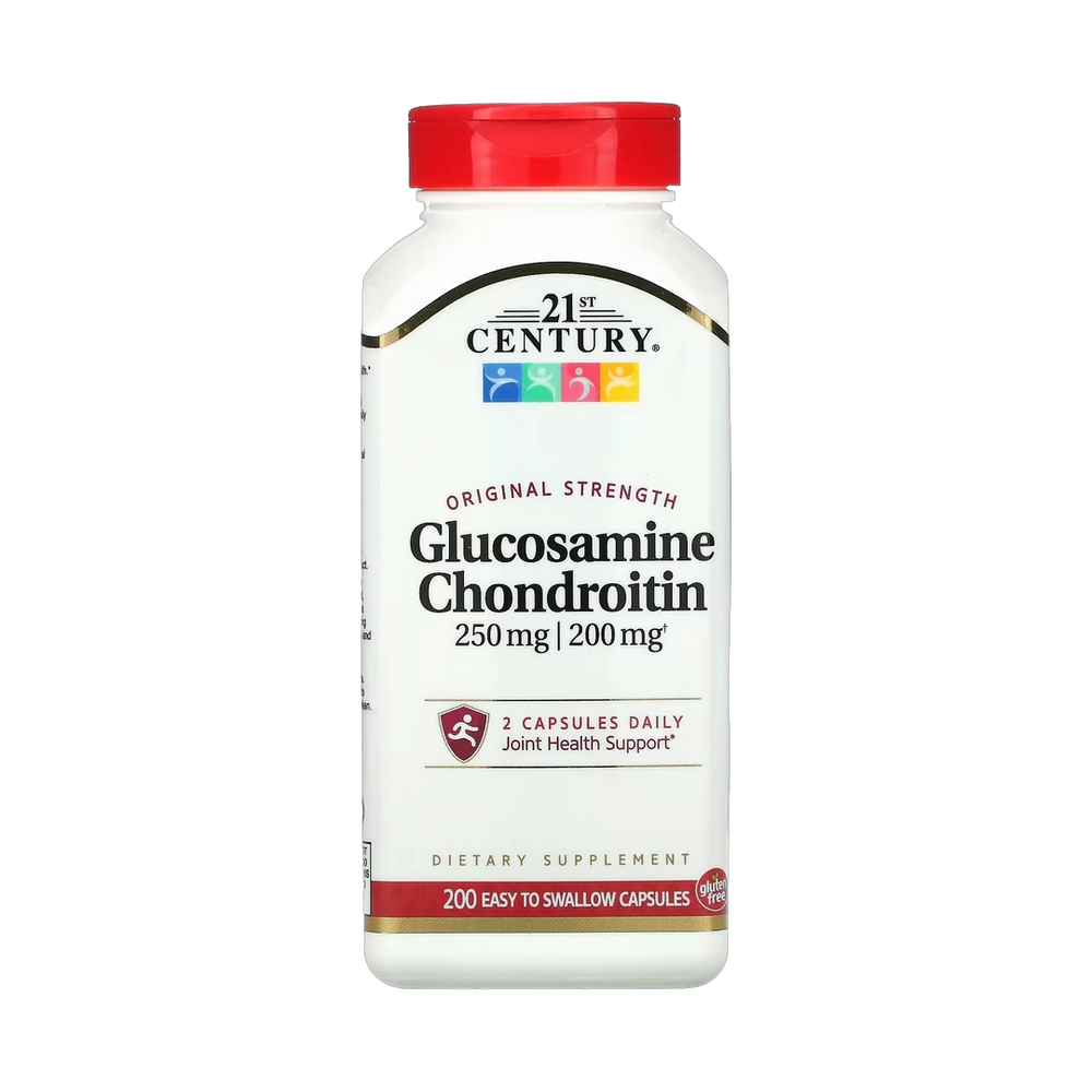 21st Century, Glucosamine / Chondroitin, Original Strength, 200 Easy to Swallow Capsules