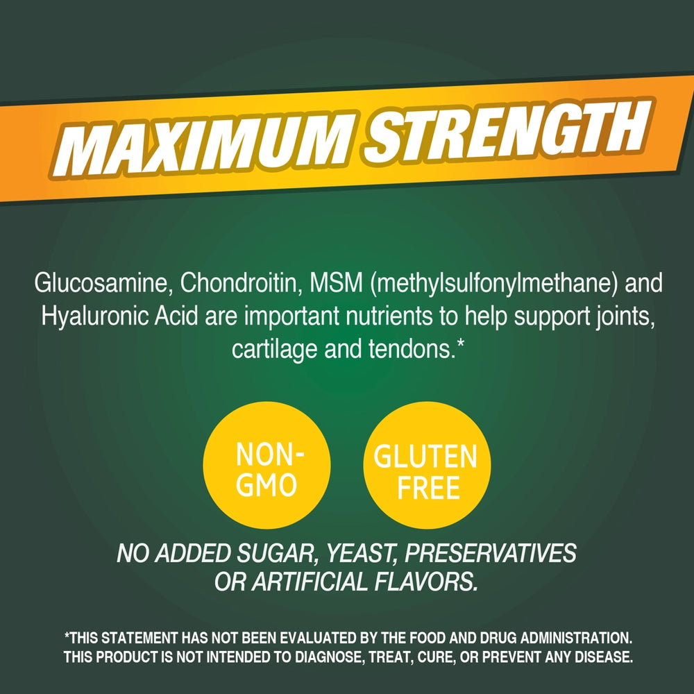 21st Century, Glucosamine & Chondroitin Plus Hyaluronic Acid + MSM, 120 Tablets
